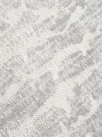 Alfombra artesanal de algodón jacquard Imani, Parte superior: 85% algodón, 15% poliéste, Reverso: látex El material utiliza, Gris claro, An 120 x L 180 cm (Tamaño S)