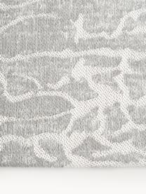 Alfombra artesanal de algodón jacquard Imani, Parte superior: 85% algodón, 15% poliéste, Reverso: látex El material utiliza, Gris claro, An 120 x L 180 cm (Tamaño S)
