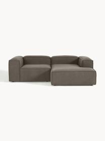 Modulares Ecksofa Lennon aus Bouclé, Bezug: Bouclé (100 % Polyester) , Gestell: Massives Kiefernholz, Spe, Bouclé Greige, B 238 x T 180 cm, Eckteil links