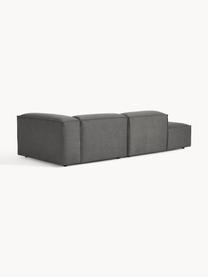 Modulaire chaise longue Lennon, Bekleding: 100% polyester De slijtva, Frame: massief grenenhout, multi, Poten: kunststof Dit product is , Geweven stof antraciet, B 269 x D 119 cm, armleuning links