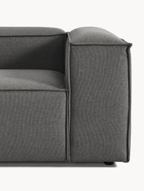 Modulaire chaise longue Lennon, Bekleding: 100% polyester De slijtva, Frame: massief grenenhout, multi, Poten: kunststof Dit product is , Geweven stof antraciet, B 269 x D 119 cm, armleuning links