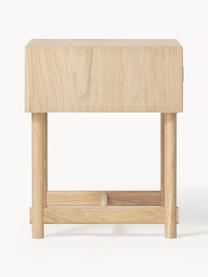 Nočný stolík z dubového dreva Diana, Svetlé dubové drevo, Š 50 x V 55 cm