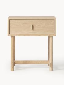 Noční stolek z dubového dřeva Diana, Světlé dubové dřevo, Š 50 cm, V 55 cm