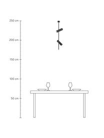 Moderní závěsné svítidlo Elti, Černá, Š 20 cm, V 77 cm