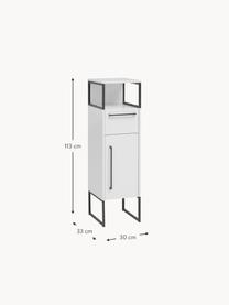 Bad-Midischrank Rosalie, B 30 cm, Weiß, B 30 x H 113 cm