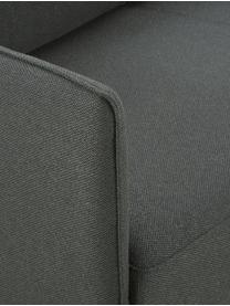 Sofa Ramira (2-Sitzer) in Anthrazit mit Metall-Füßen, Bezug: Polyester 20.000 Scheuert, Gestell: Massives Kiefernholz, Spe, Füße: Metall, pulverbeschichtet, Webstoff Anthrazit, 151 x 79 cm