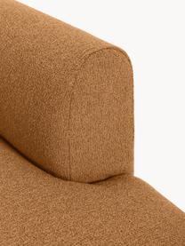 Diván modular en tejido bouclé Sofia, Tapizado: tejido bouclé (100% polié, Estructura: madera de pícea, tablero , Patas: plástico Este producto es, Bouclé marrón claro, An 159 x F 103 cm, respaldo izquierdo