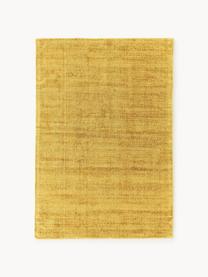 Tapis en viscose tissé main Jane, Jaune soleil, larg. 200 x long. 300 cm (taille L)