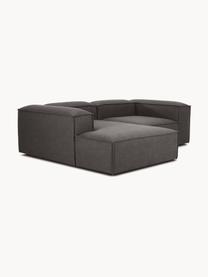 Modulares Ecksofa Lennon, Bezug: 100 % Polyester Der strap, Gestell: Massives Kiefernholz, Spe, Webstoff Anthrazit, B 238 x T 180 cm, Eckteil rechts