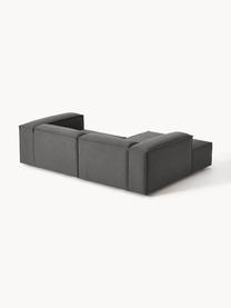 Sofá rinconera modular Lennon, Tapizado: 100% poliéster Alta resis, Estructura: madera de pino maciza, co, Patas: plástico Este producto es, Tejido gris antracita, An 238 x F 180 cm, chaise longue derecha