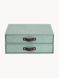 Organiseur bureau Birger, Vert sauge, brun foncé, larg. 33 x prof. 25 cm