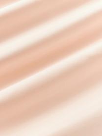 Taie d'oreiller en percale de coton avec passepoil Daria, Pêche, rouge, larg. 50 x long. 70 cm