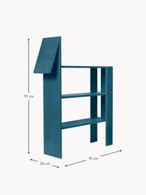 Scaffale in legno Horse, Pannello di fibra a media densità (MDF) laccato

Questo prodotto è realizzato con legno di provenienza sostenibile e certificato FSC®., Grigio-blu, Larg. 91 x Alt. 111 cm