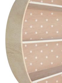 Estante de pared Stars, Madera contrachapada, recubierta, Rosa, madera, Ø 56 x F 10 cm