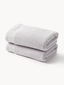 Ręcznik z bawełny organicznej Premium, różne rozmiary, Jasny szary, Ręcznik do rąk, S 50 x D 100 cm, 2 szt.