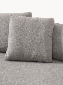 Sofa Bouclé Tribeca (2-osobowa), Tapicerka: Bouclé (93% poliester, 6%, Stelaż: drewno bukowe, drewno sos, Nogi: drewno sosnowe Ten produk, Szary Bouclé, S 185 x G 104 cm