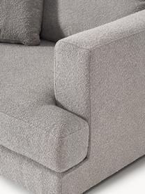 Sofa Bouclé Tribeca (2-osobowa), Tapicerka: Bouclé (93% poliester, 6%, Stelaż: drewno bukowe, drewno sos, Nogi: drewno sosnowe Ten produk, Szary Bouclé, S 185 x G 104 cm