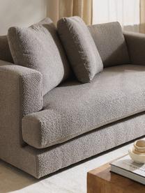 Sofa Bouclé Tribeca (2-osobowa), Tapicerka: Bouclé (93% poliester, 6%, Stelaż: drewno bukowe, drewno sos, Nogi: drewno sosnowe Ten produk, Szary Bouclé, S 185 x G 104 cm