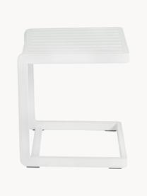 Ogrodowy stolik pomocniczy Konnor, Aluminium malowane proszkowo, Biały, matowy, S 45 x W 45 cm