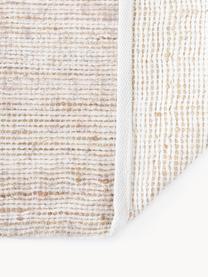 Laagpolig vloerkleed Alisha, 63% jute, 37% polyester, Beige, gebroken wit, B 120 x L 180 cm (maat S)