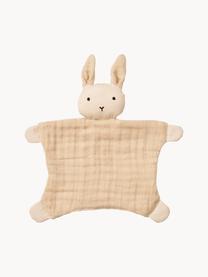 Doudou pour bébé Amaya, 100% coton, Beige clair, larg. 20 x long. 22 cm