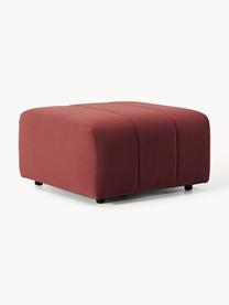 Pouf en velours Lena, Velours lie de vin, larg. 78 x prof. 75 cm