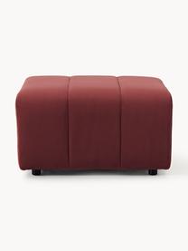 Pouf en velours Lena, Velours lie de vin, larg. 78 x prof. 75 cm