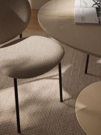 Buklé stoličky Ulrica, 2 ks, Buklé béžová, čierna, Š 47 x H 61 cm