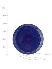 Ręcznie malowany talerz śniadaniowy Baita, 6 szt., Kamionka (twardy dolomit), ręcznie malowana, Niebieski, Ø 20 cm