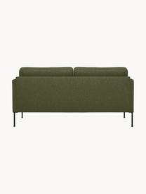 Sofa Fluente (3-Sitzer) mit Metall-Füssen, Bezug: 100% Polyester Der hochwe, Gestell: Massives Kiefernholz, FSC, Webstoff Dunkelgrün, B 196 x T 85 cm