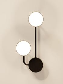 Nástenné LED svietidlo James, Matná čierna, Š 22 x V 50 cm