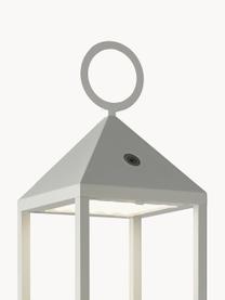 Mobiele dimbare LED outdoor lamp Cargo, Diffuser: kunststof, Wit, transparant, B 14 x H 67 cm