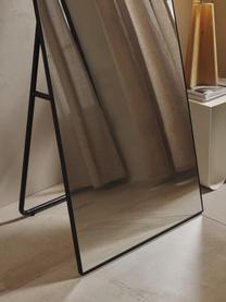 Ganzkörperspiegel Freddy, Rahmen: Metall, Rückseite: Mitteldichte Holzfaserpla, Schwarz, matt, B 60 x H 167 cm