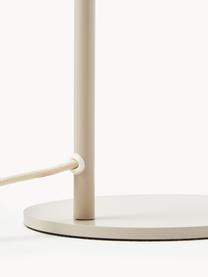 Lampa stołowa z metalu Almo, Jasny beżowy, Ø 17 x W 44 cm