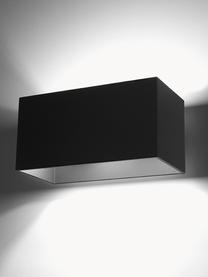 Wandlamp Geo Maxi, Lampenkap: aluminium, Zwart, B 20 x H 10 cm