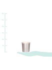 Papierový pohár Simply Eco, 8 ks, Odtiene striebornej