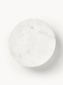Servírovací podnos z mramoru Agata, Mramor, Mramorová biela, Ø 30 x V 9 cm
