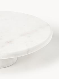 Plat à gâteau en marbre Agata, Marbre, Blanc, marbré, Ø 30 x haut. 9 cm