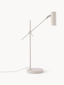 Bureaulamp Cassandra, Lampenkap: gepoedercoat metaal, Lampvoet: gepoedercoat metaal, Beige, D 47 x H 55 cm