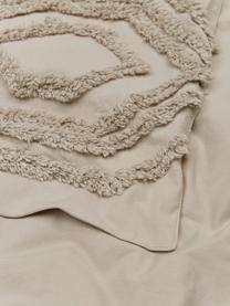 Couvre-lit à motifs tuftés Faye, 100 % coton, Beige, larg. 240 x long. 260 cm (pour lits jusqu'à 200 x 200)