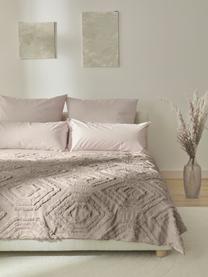 Tagesdecke Faye mit getufteter Verzierung, 100% Baumwolle, Beige, B 240 x L 260 cm (für Betten bis 200 x 200 cm)