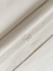 Housse de couette en percale de coton Elsie, Gris clair, larg. 200 x long. 200 cm