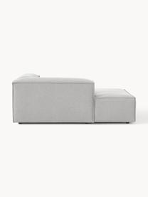 Chaise longue hoekmodule Lennon, Bekleding: 100% polyester De slijtva, Frame: massief grenenhout, multi, Poten: kunststof Dit product is , Geweven stof grijs, B 119 x D 180 cm, hoekdeel links