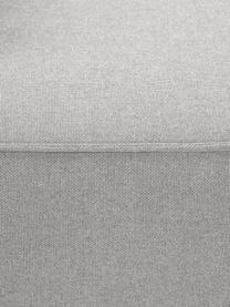 Ottomane-Eckmodul Lennon, Bezug: 100 % Polyester Der strap, Gestell: Massives Kiefernhol, Sper, Webstoff Grau, B 119 x T 180 cm, Eckteil links