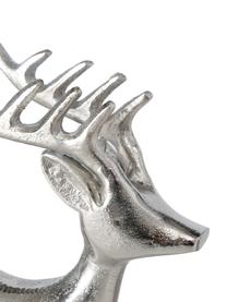 Cervo decorativo Roland, Alluminio, Argentato, Larg. 21 x Alt. 19 cm