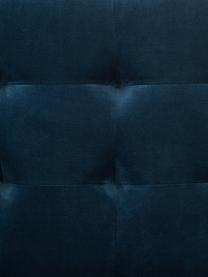 Poltroncina in velluto Manhattan, Rivestimento: velluto (poliestere) 50.0, Struttura: metallo rivestito, Velluto blu scuro, dorato, Larg. 70 x Prof. 72 cm