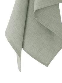 Torchon lin vert-gris Heddie, Gris-vert