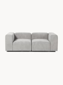 Modulares Sofa Lena (3-Sitzer), Bezug: Webstoff (88% Polyester, , Gestell: Kiefernholz, Schichtholz,, Webstoff Hellgrau, B 209 x T 106 cm