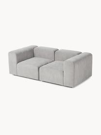 Modulares Sofa Lena (3-Sitzer), Bezug: Webstoff (88% Polyester, , Gestell: Kiefernholz, Schichtholz,, Webstoff Hellgrau, B 209 x T 106 cm