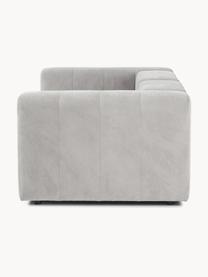 Modulares Sofa Lena (3-Sitzer), Bezug: Webstoff (88% Polyester, , Gestell: Kiefernholz, Schichtholz,, Füße: Kunststoff, Webstoff Hellgrau, B 209 x T 106 cm